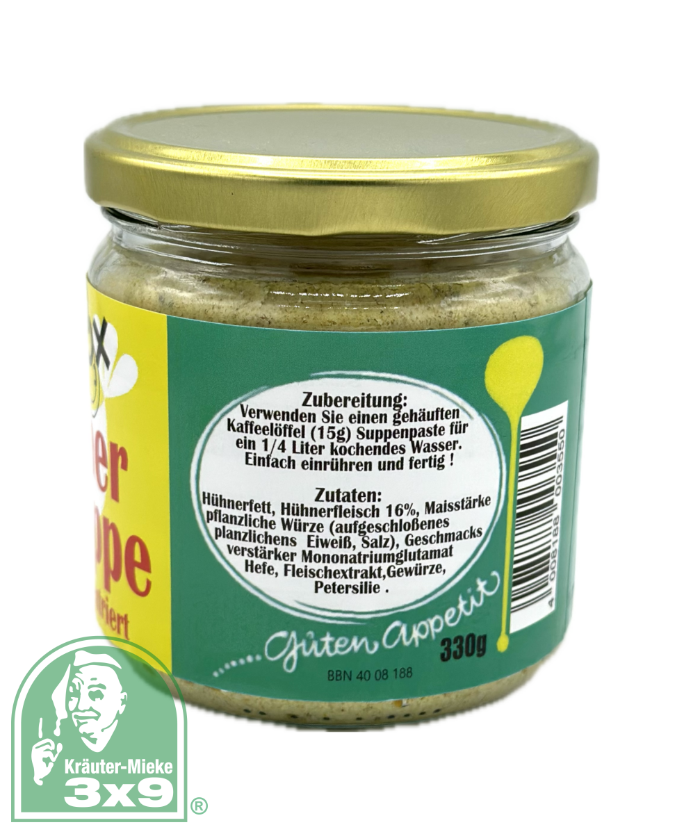 Hühnersuppe im Glas, pastös 330g, 9,90