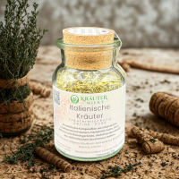 Italienische Kräutermischung im Korkenglas