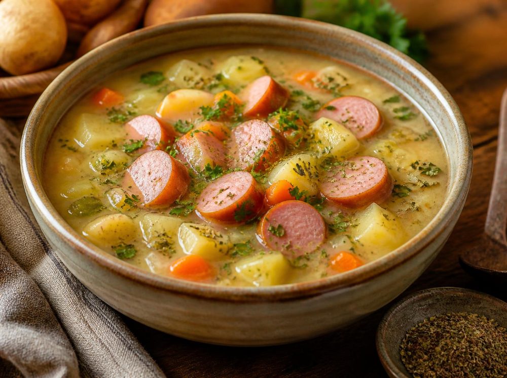 Kartoffelsuppe mit Würstchen