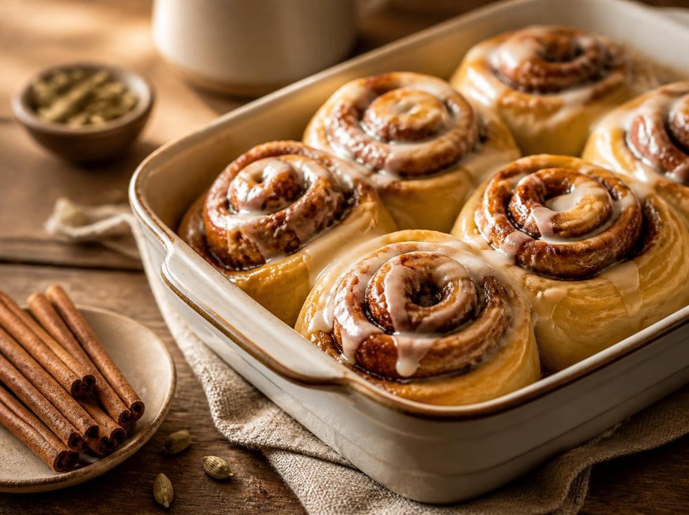Zimtschnecken mit Zuckerguss